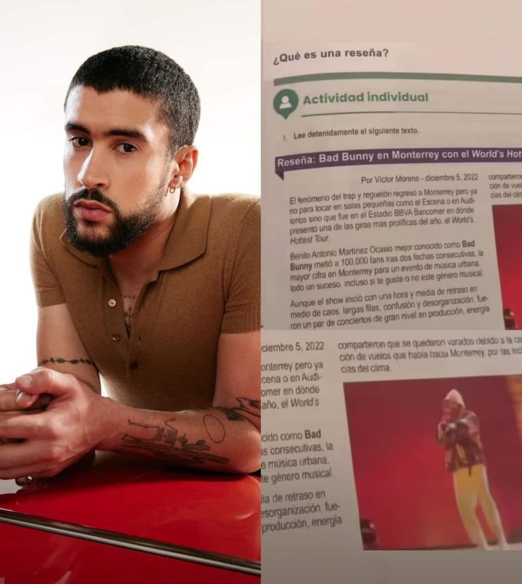 Bad Bunny aparece en los libros escolares de la&nbsp;SEP.