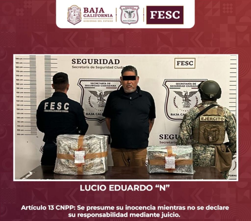 CONFISCAN FESC Y SEDENA 25 KILOS DE HEROÍNA Y 13 KILOS DE COCAÍNA EN TIJUANA