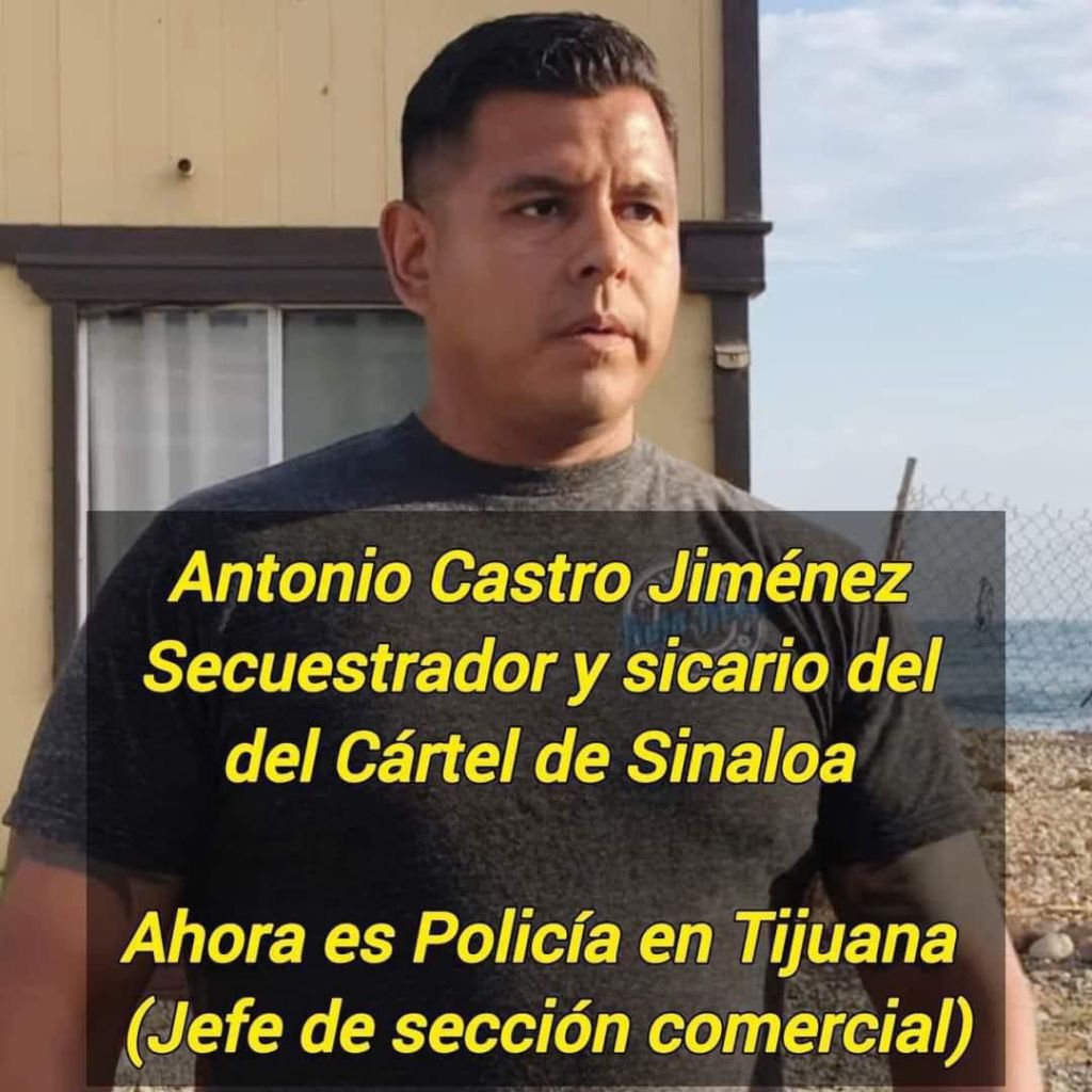 Antonio Castro Jiménez con oscuro historial es jefe de sección en la policía municipal&nbsp;Tijuana.