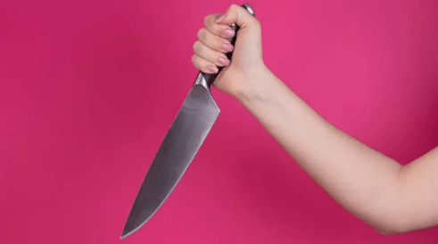 Es detenida mujer por el la portación de un cuchillo de 20&nbsp;cm