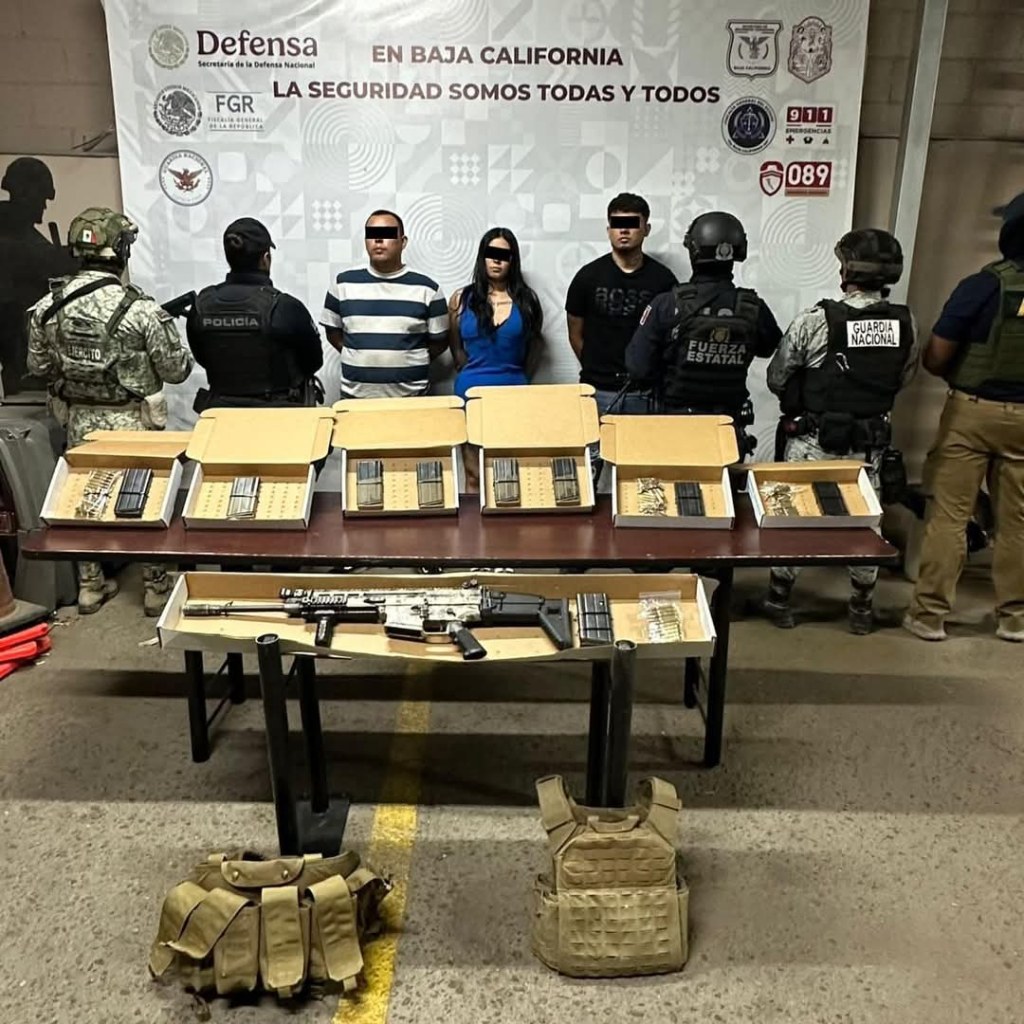 Detienen a 3 con SCAR y equipo táctico en el Valle de&nbsp;Mexicali