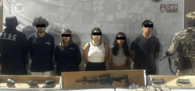 Seis detenidos, armas y vivienda asegurada durante operativo en La&nbsp;Rumorosa
