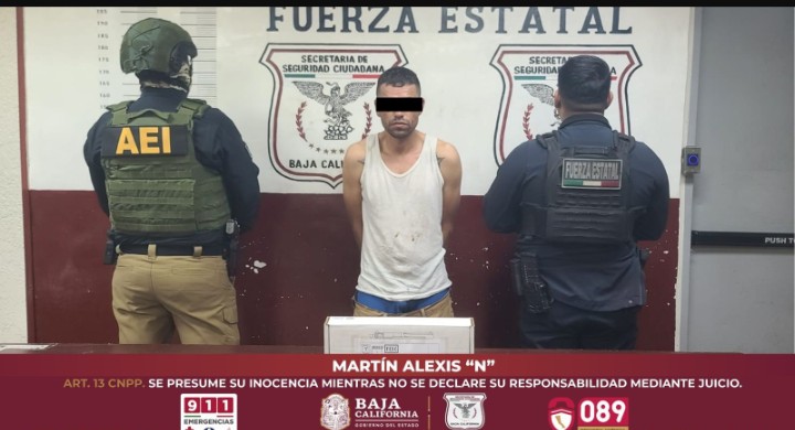 FESC captura a sujeto armado en el Centro Cívico de&nbsp;Mexicali