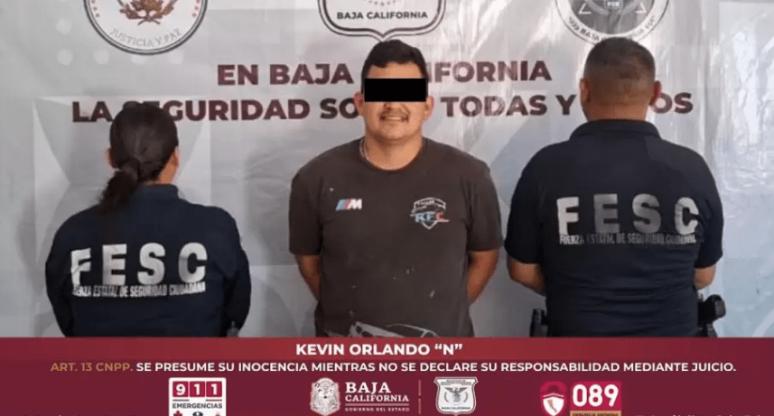 Aprehende fuerza estatal a hombre buscado por delito de hostigamiento sexual en&nbsp;Ensenada