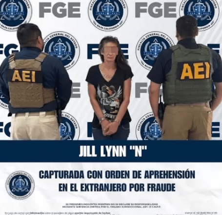 Captura fiscalía de Baja California a mujer extranjera buscada por fraude en EE.&nbsp;UU.