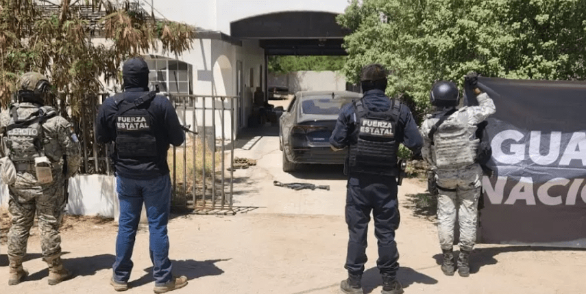 Aseguran autoridades de BC casa de seguridad ligada a organización&nbsp;criminal