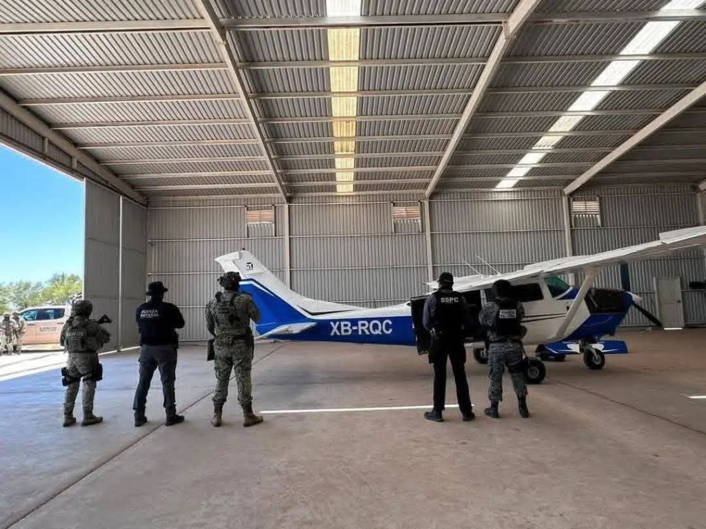 Encuentran un hangar clandestino en el valle de Mexicali.