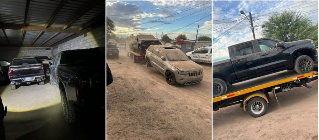 Tras cateo en Valle de Mexicali, recuperan 4 carros robados en Estados&nbsp;Unidos