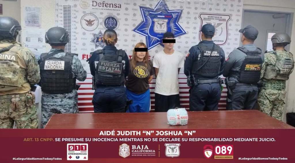 Caen cuatro presuntos narcomenudistas en Mexicali; les aseguran metanfetamina y marihuana